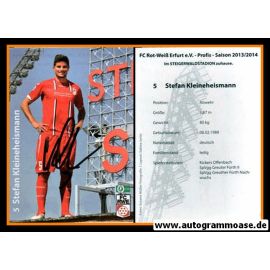 Autogramm Fussball | FC Rot-Weiss Erfurt | 2013 | Stefan KLEINEHEISMANN