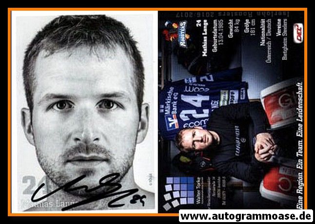 Autogramm Eishockey | Iserlohner EC | 2016 | Mathias LANGE