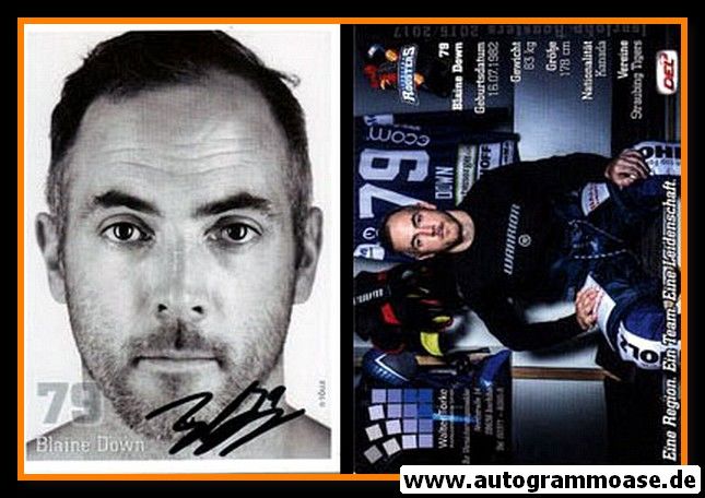 Autogramm Eishockey | Iserlohner EC | 2016 | Blaine DOWN