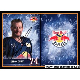 Autogramm Eishockey | EHC Red Bull München | 2016 | Deron QUINT