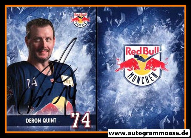 Autogramm Eishockey | EHC Red Bull München | 2016 | Deron QUINT