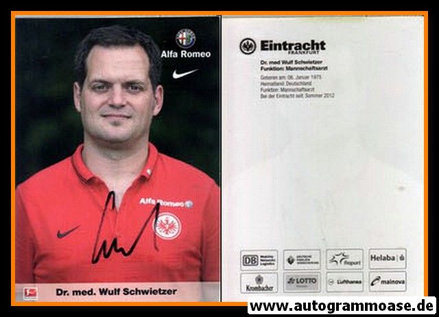 Autogramm Fussball | Eintracht Frankfurt | 2014 | Wulf SCHWIETZER