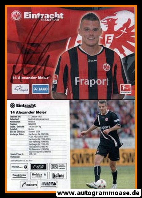 Autogramm Fussball | Eintracht Frankfurt | 2010 | Alexander MEIER