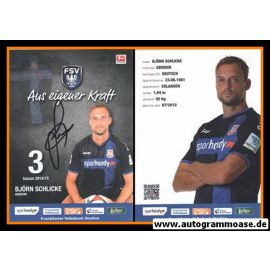 Autogramm Fussball | FSV Frankfurt | 2014 | Björn SCHLICKE