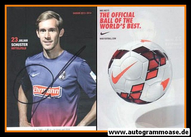 Autogramm Fussball | SC Freiburg | 2013 | Julian SCHUSTER