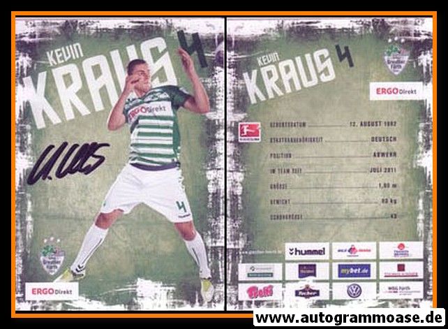 Autogramm Fussball | SpVgg Greuther Fürth | 2013 | Kevin KRAUS
