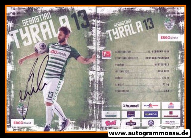 Autogramm Fussball | SpVgg Greuther Fürth | 2013 | Sebastian TYRALA