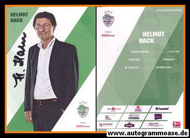 Autogramm Fussball | SpVgg Greuther Fürth | 2015 | Helmut HACK