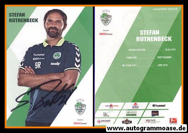 Autogramm Fussball | SpVgg Greuther Fürth | 2015 | Stefan RUTHENBECK