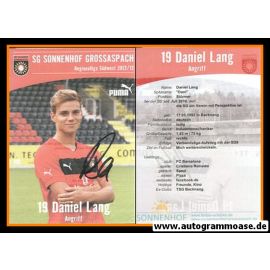Autogramm Fussball | SG Sonnenhof Grossaspach | 2012 | Daniel LANG