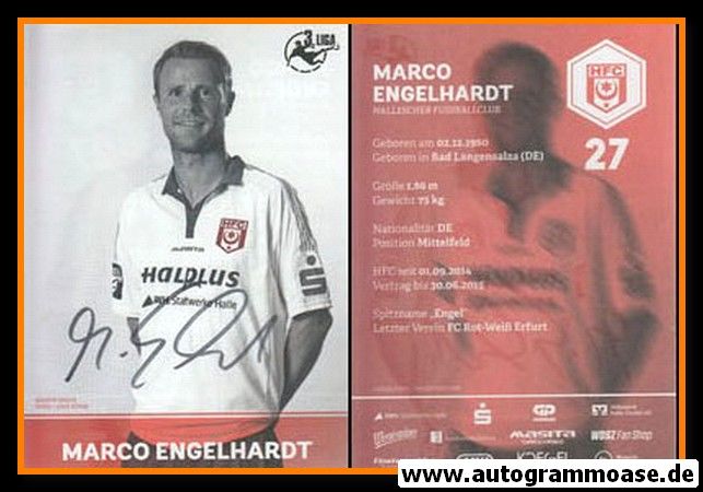 Autogramm Fussball | Hallescher FC | 2014 | Marco ENGELHARDT
