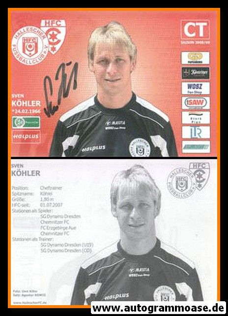 Autogramm Fussball | Hallescher FC | 2008 | Sven KÖHLER