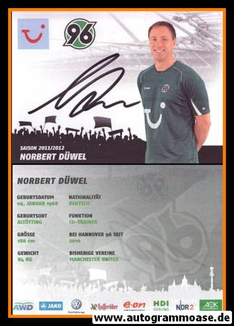 Autogramm Fussball | Hannover 96 | 2011 | Norbert DÜWEL