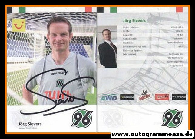 Autogramm Fussball | Hannover 96 | 2007 | Jörg SIEVERS