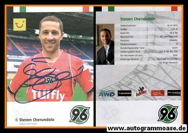 Autogramm Fussball | Hannover 96 | 2007 | Steven CHERUNDOLO
