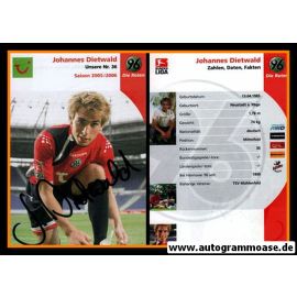 Autogramm Fussball | Hannover 96 | 2005 | Johannes DIETWALD