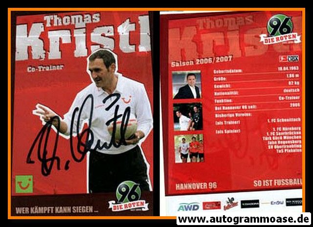 Autogramm Fussball | Hannover 96 | 2006 | Thomas KRISTL