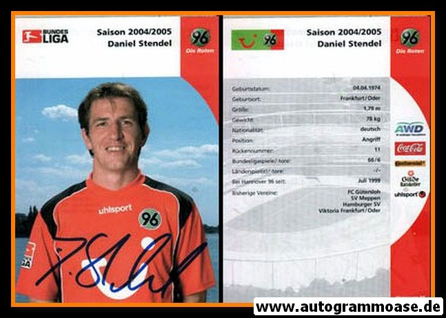 Autogramm Fussball | Hannover 96 | 2004 | Daniel STENDEL