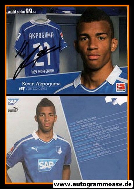 Autogramm Fussball | TSG 1899 Hoffenheim | 2013 | Kevin AKPOGUMA