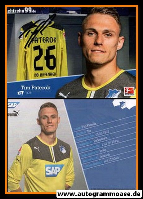 Autogramm Fussball | TSG 1899 Hoffenheim | 2013 | Tim PATEROK