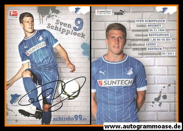 Autogramm Fussball | TSG 1899 Hoffenheim | 2012 | Sven SCHIPPLOCK