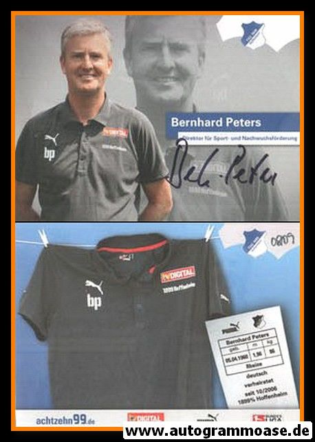 Autogramm Fussball | TSG 1899 Hoffenheim | 2008 | Bernhard PETERS