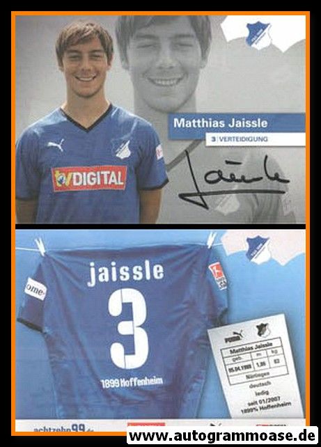 Autogramm Fussball | TSG 1899 Hoffenheim | 2008 | Matthias JAISSLE