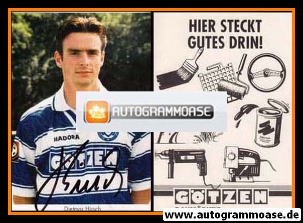 Dietmar Hirsch Autogrammkarte MSV Duisburg 1996-97 Original Signiert A 70489 