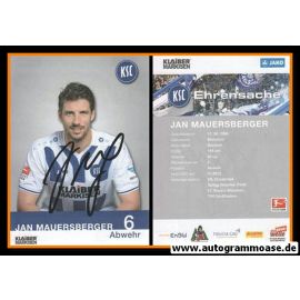 Autogramm Fussball | Karlsruher SC | 2015 | Jan MAUERSBERGER