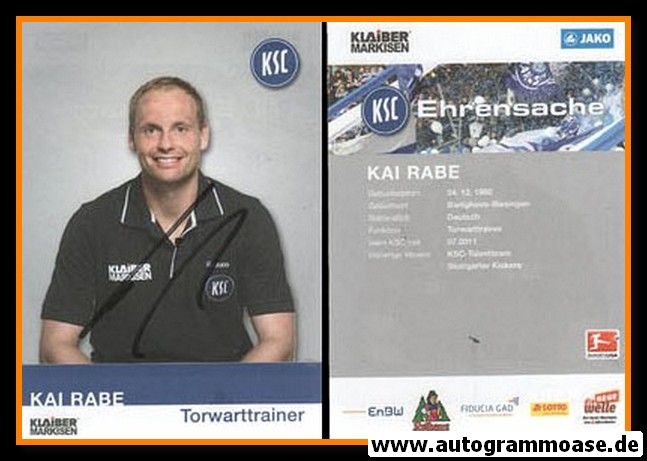 Autogramm Fussball | Karlsruher SC | 2015 | Kai RABE