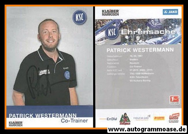 Autogramm Fussball | Karlsruher SC | 2015 | Patrick WESTERMANN