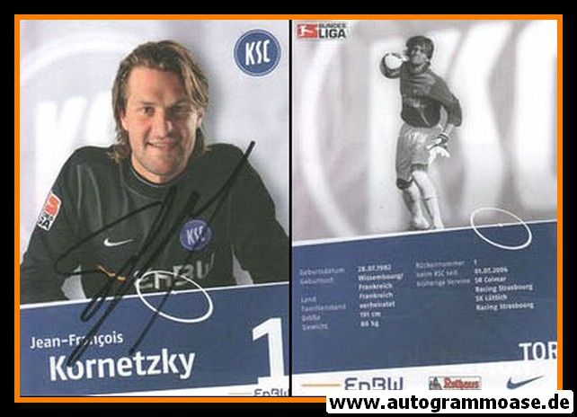 Autogramm Fussball | Karlsruher SC | 2009 | Jean-Francois KORNETZKY