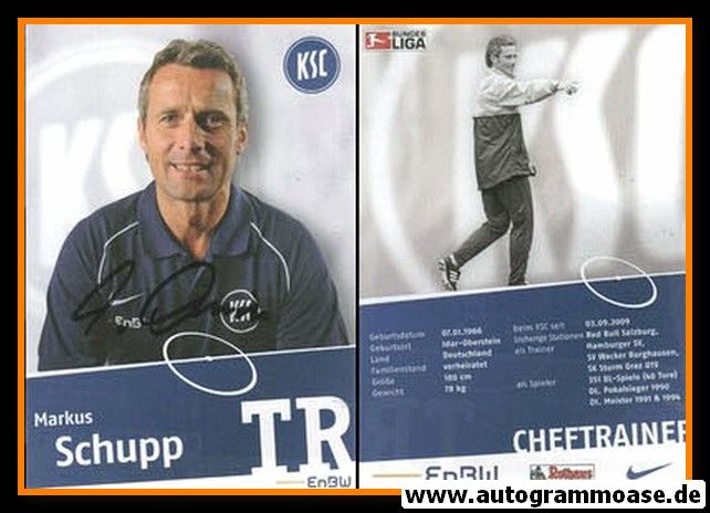 Autogramm Fussball | Karlsruher SC | 2009 | Markus SCHUPP