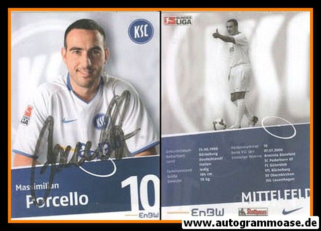 Autogramm Fussball | Karlsruher SC | 2009 | Massimilian PORCELLO