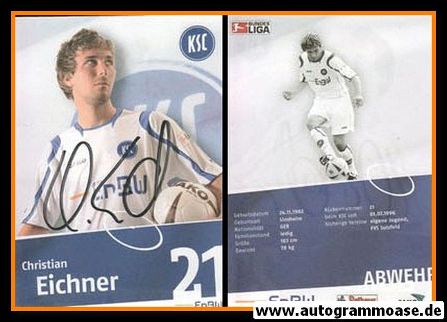 Autogramm Fussball | Karlsruher SC | 2008 | Christian EICHNER