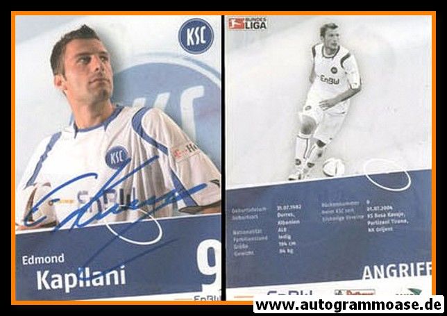 Autogramm Fussball | Karlsruher SC | 2008 | Edmond KAPLLANI