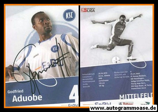 Autogramm Fussball | Karlsruher SC | 2008 | Godfried ADUOBE