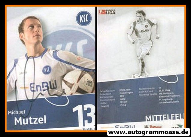 Autogramm Fussball | Karlsruher SC | 2008 | Michael MUTZEL