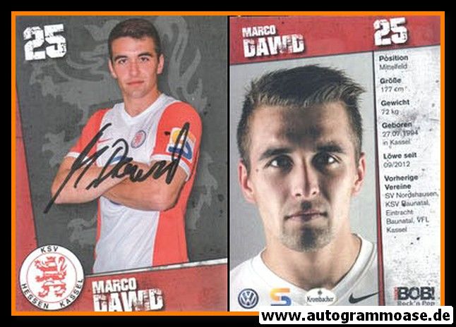 Autogramm Fussball | KSV Hessen Kassel | 2014 | Marco DAWID