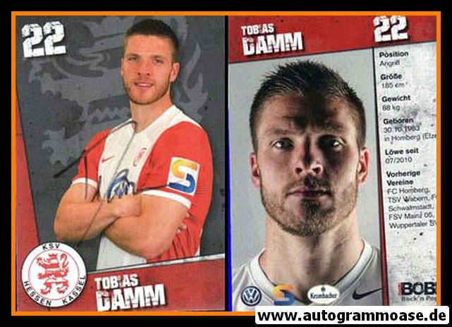 Autogramm Fussball | KSV Hessen Kassel | 2014 | Tobias DAMM