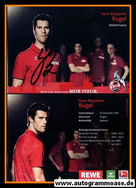 Autogramm Fussball | 1. FC Köln | 2013 | Yann-Benjamin KUGEL
