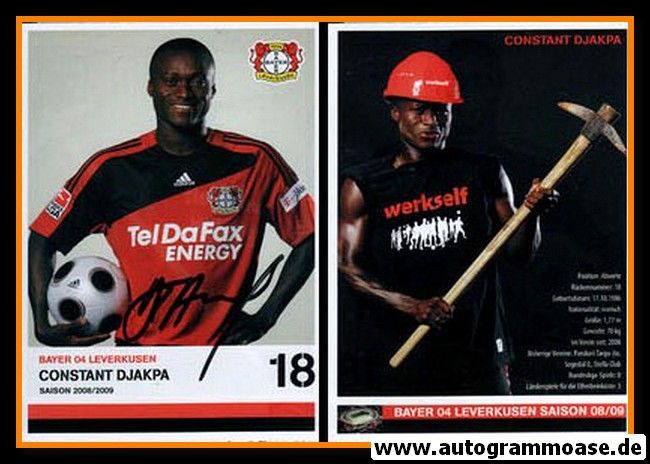Autogramm Fussball | Bayer Leverkusen | 2008 | Constant DJAPKA