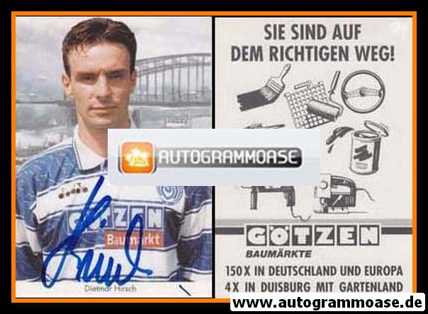 Autogramm Fussball | MSV Duisburg | 1997 | Dietmar HIRSCH