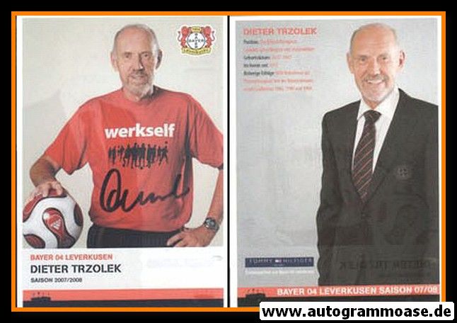 Autogramm Fussball | Bayer Leverkusen | 2007 | Dieter TRZOLEK