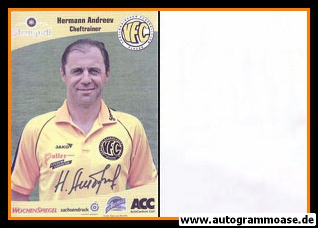 Autogramm Fussball | VFC Plauen | 2008 | Hermann ANDREEV