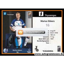 Autogramm Fussball | MSV Duisburg | 1998 | Marius EBBERS