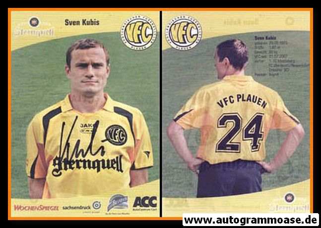 Autogramm Fussball | VFC Plauen | 2008 | Sven KUBIS