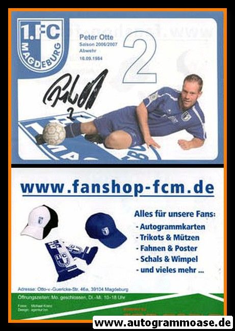 Autogramm Fussball | 1. FC Magdeburg | 2006 | Peter OTTE (1)