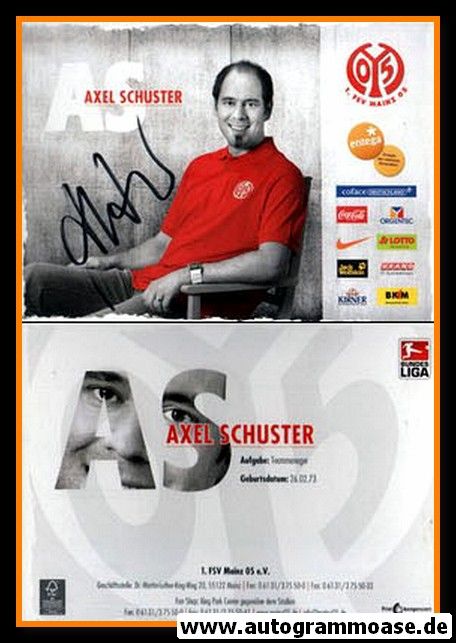 Autogramm Fussball | FSV Mainz 05 | 2009 | Axel SCHUSTER