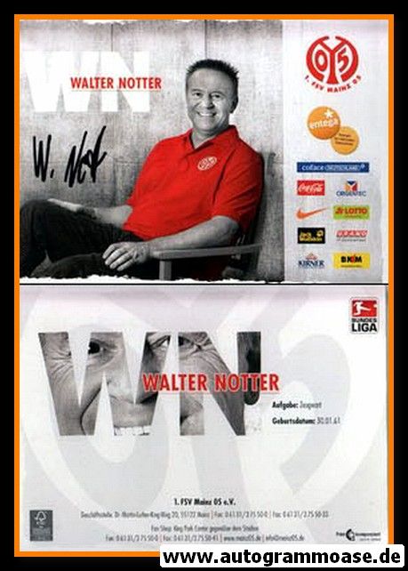 Autogramm Fussball | FSV Mainz 05 | 2009 | Walter NOTTER